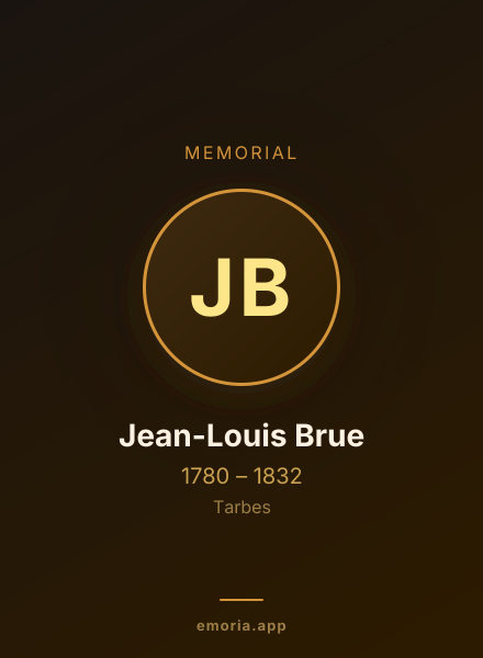 Memorial portrait of Jean-Louis Brue