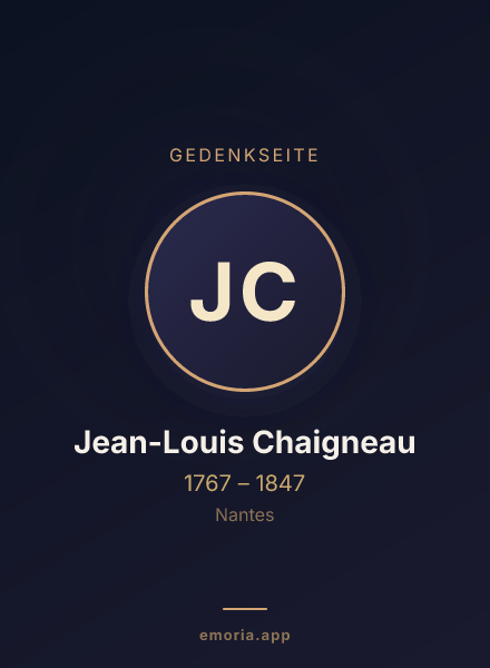 Gedenkportrait von Jean-Louis Chaigneau