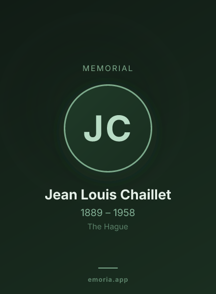 Memorial portrait of Jean Louis Chaillet