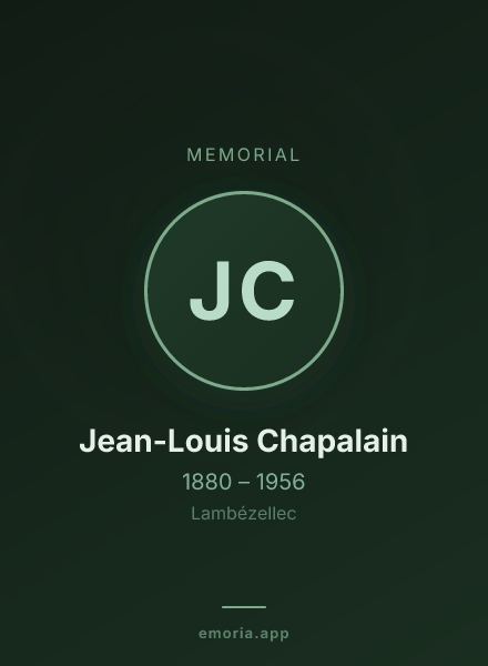 Memorial portrait of Jean-Louis Chapalain