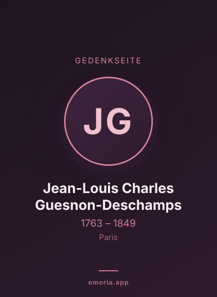 Gedenkportrait von Jean-Louis Charles Guesnon-Deschamps