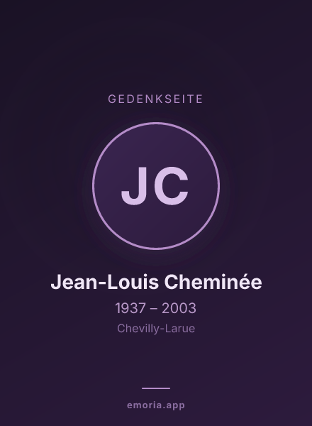 Gedenkportrait von Jean-Louis Cheminée