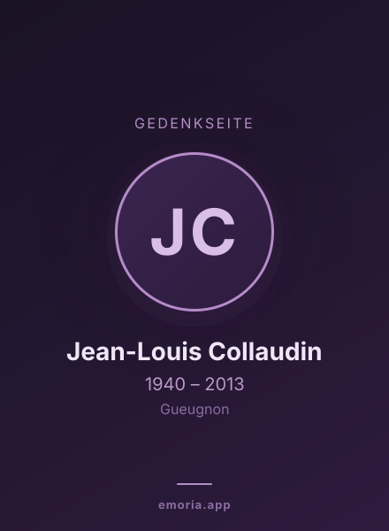 Gedenkportrait von Jean-Louis Collaudin