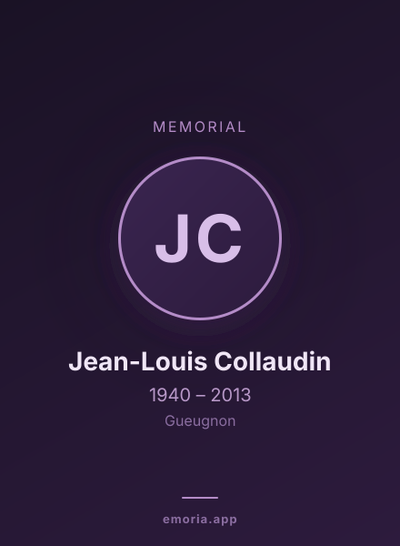 Memorial portrait of Jean-Louis Collaudin