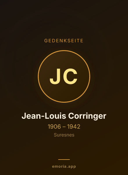 Gedenkportrait von Jean-Louis Corringer