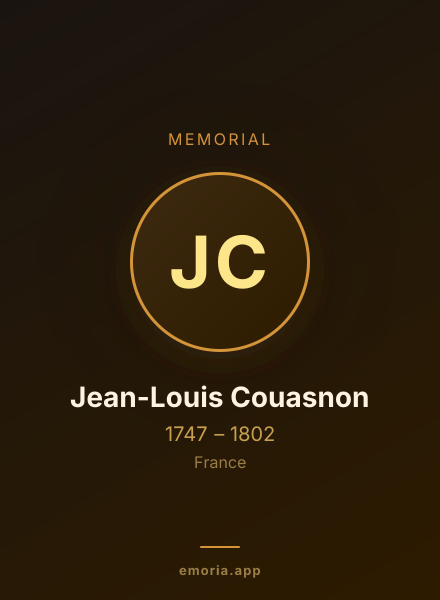 Memorial portrait of Jean-Louis Couasnon