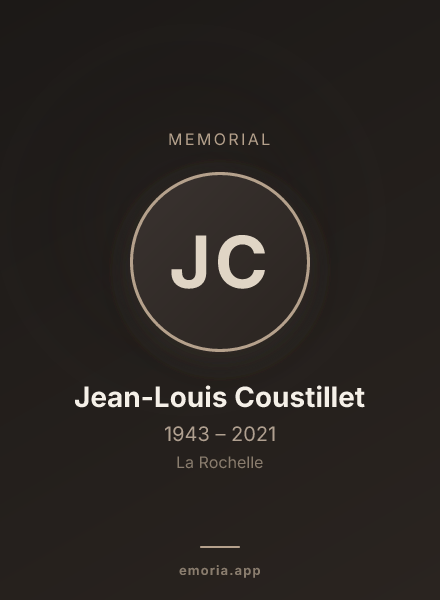 Memorial portrait of Jean-Louis Coustillet