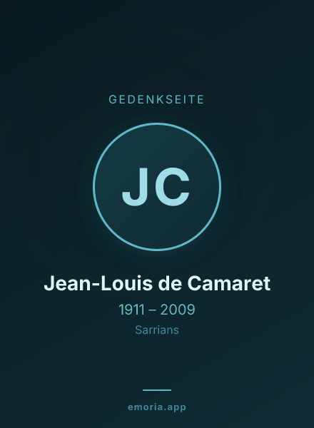 Gedenkportrait von Jean-Louis de Camaret