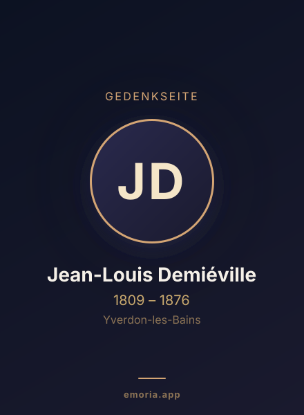 Gedenkportrait von Jean-Louis Demiéville
