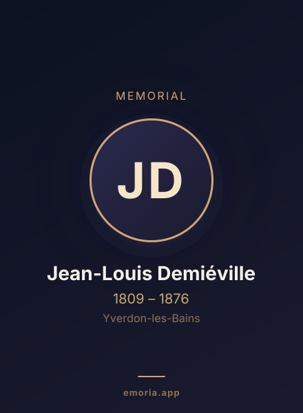 Memorial portrait of Jean-Louis Demiéville