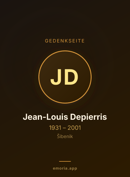 Gedenkportrait von Jean-Louis Depierris