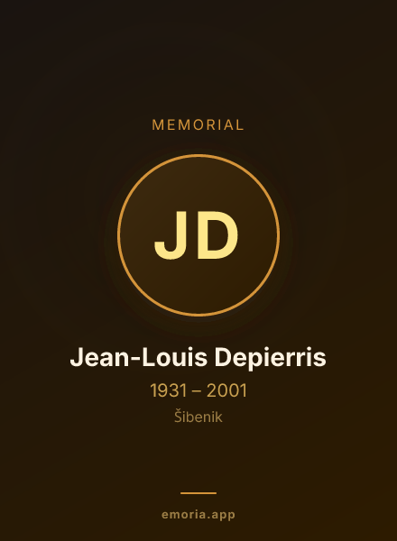 Memorial portrait of Jean-Louis Depierris