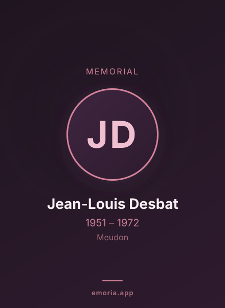 Memorial portrait of Jean-Louis Desbat