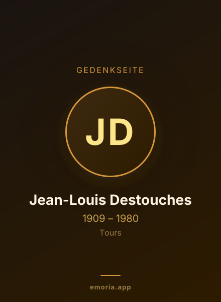 Gedenkportrait von Jean-Louis Destouches