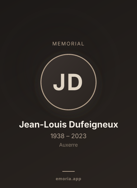Memorial portrait of Jean-Louis Dufeigneux