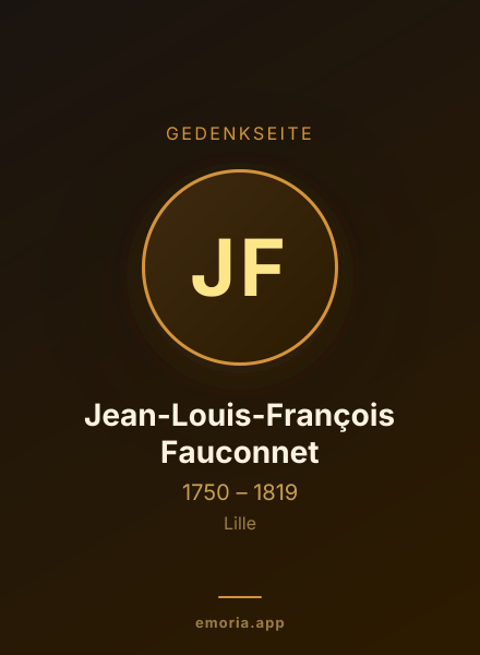 Gedenkportrait von Jean-Louis-François Fauconnet