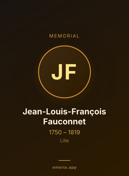 Memorial portrait of Jean-Louis-François Fauconnet