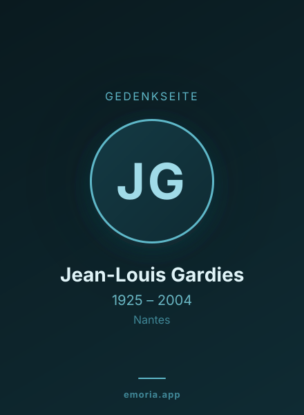 Gedenkportrait von Jean-Louis Gardies