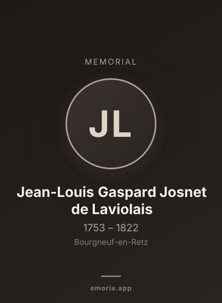 Memorial portrait of Jean-Louis Gaspard Josnet de Laviolais