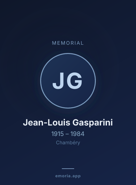 Memorial portrait of Jean-Louis Gasparini