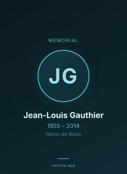 Memorial portrait of Jean-Louis Gauthier