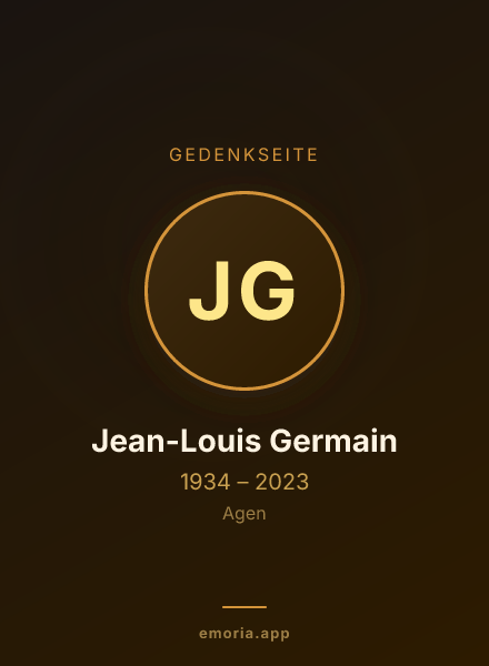 Gedenkportrait von Jean-Louis Germain