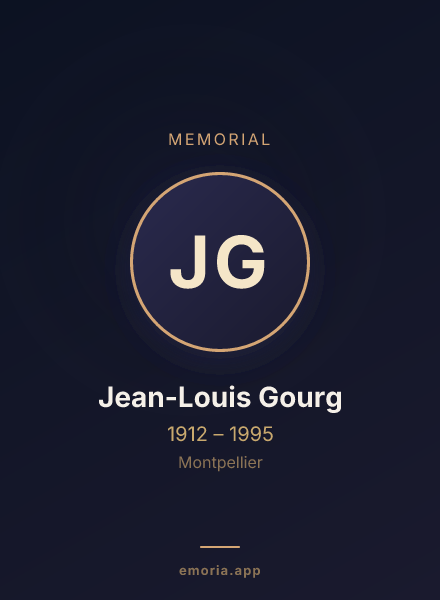 Memorial portrait of Jean-Louis Gourg