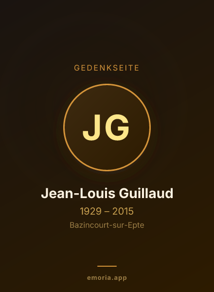 Gedenkportrait von Jean-Louis Guillaud