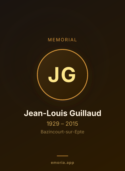 Memorial portrait of Jean-Louis Guillaud