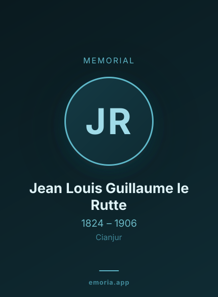 Memorial portrait of Jean Louis Guillaume le Rutte