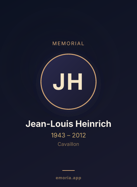 Memorial portrait of Jean-Louis Heinrich