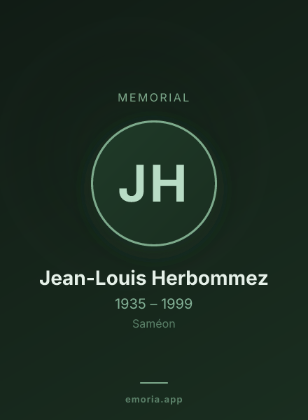 Memorial portrait of Jean-Louis Herbommez
