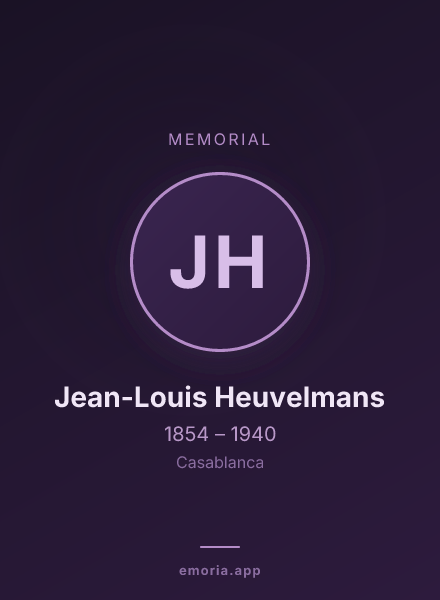 Memorial portrait of Jean-Louis Heuvelmans