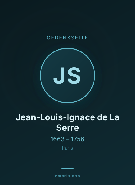 Gedenkportrait von Jean-Louis-Ignace de La Serre