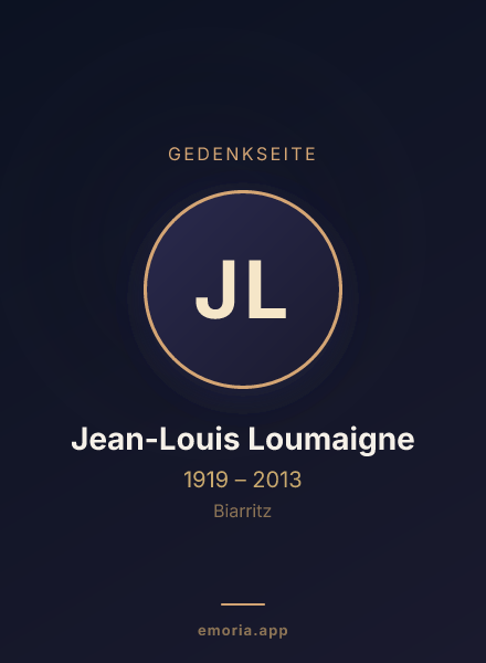 Gedenkportrait von Jean-Louis Loumaigne