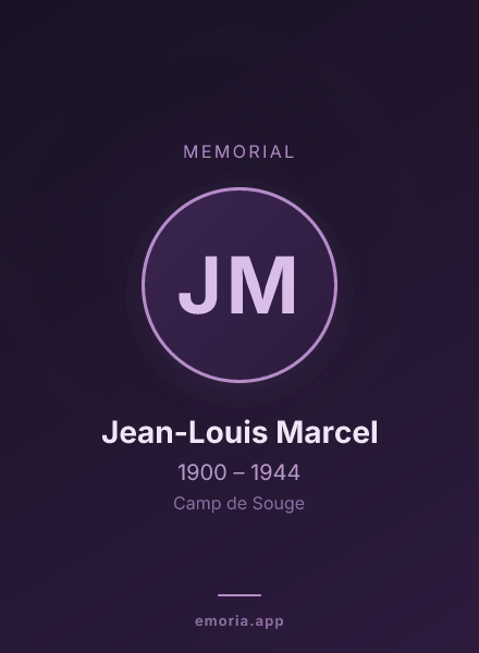 Memorial portrait of Jean-Louis Marcel