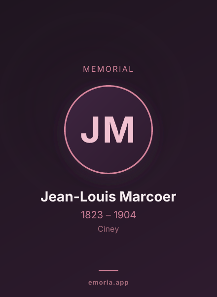 Memorial portrait of Jean-Louis Marcoer