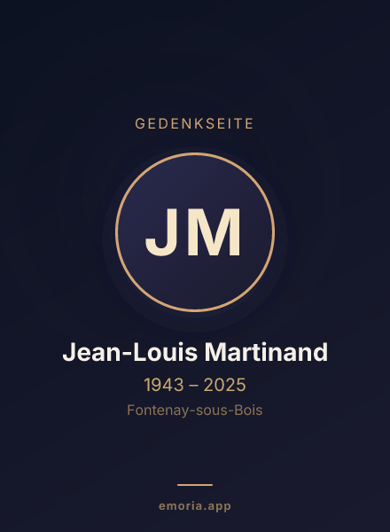 Gedenkportrait von Jean-Louis Martinand