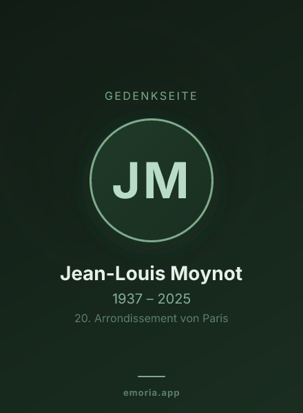 Gedenkportrait von Jean-Louis Moynot