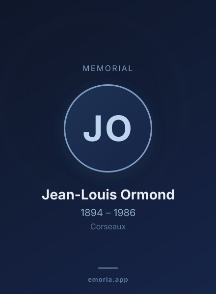 Memorial portrait of Jean-Louis Ormond
