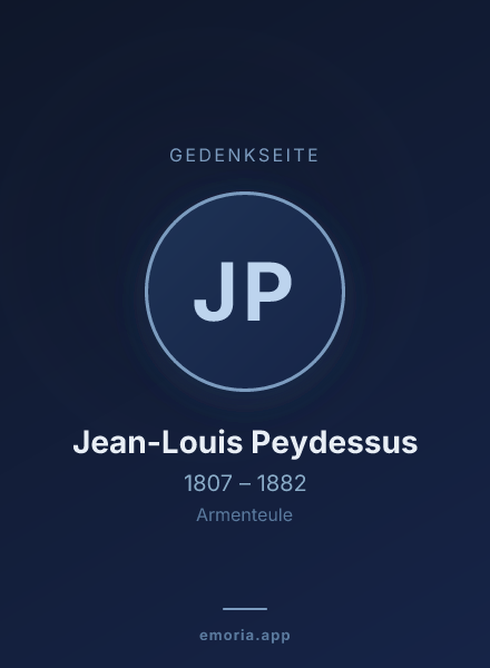 Gedenkportrait von Jean-Louis Peydessus