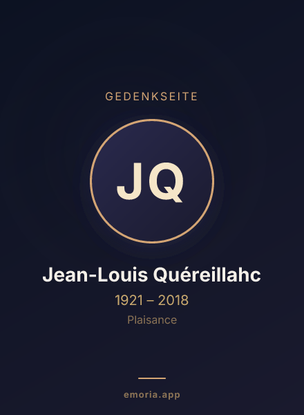 Gedenkportrait von Jean-Louis Quéreillahc