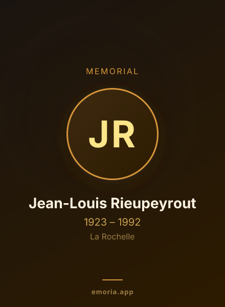 Memorial portrait of Jean-Louis Rieupeyrout