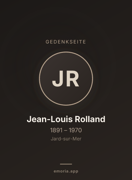 Gedenkportrait von Jean-Louis Rolland