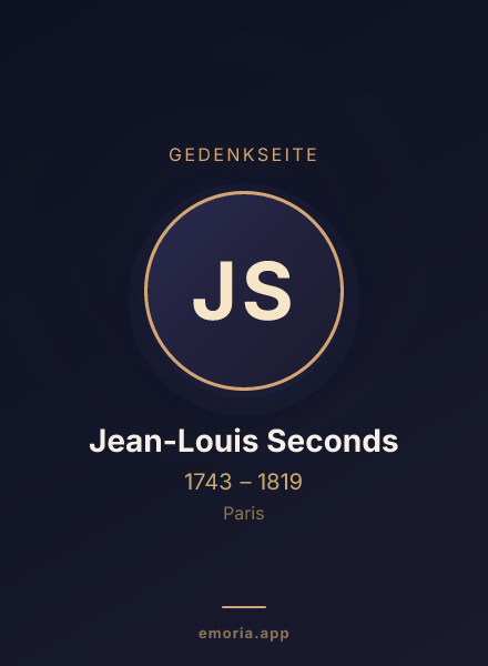 Gedenkportrait von Jean-Louis Seconds
