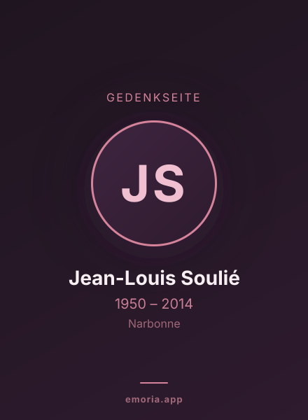 Gedenkportrait von Jean-Louis Soulié