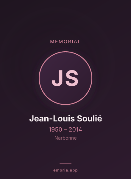 Memorial portrait of Jean-Louis Soulié