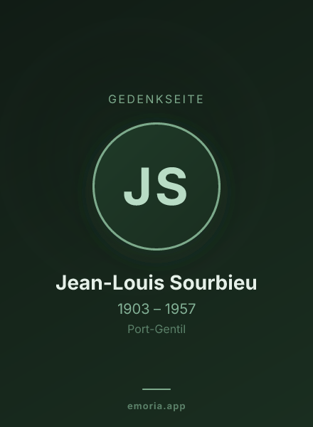 Gedenkportrait von Jean-Louis Sourbieu