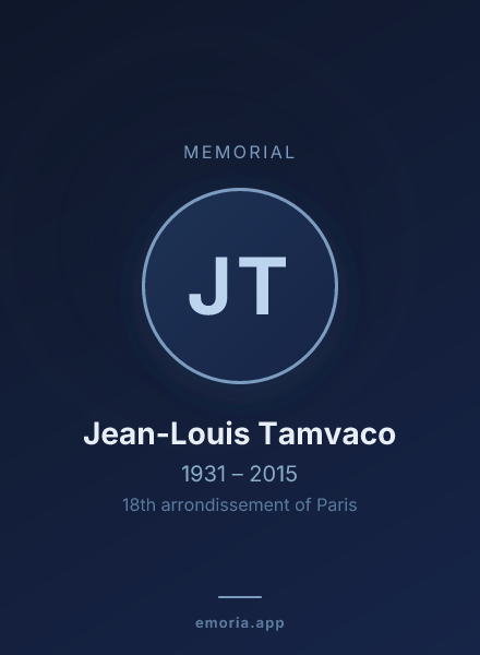 Memorial portrait of Jean-Louis Tamvaco