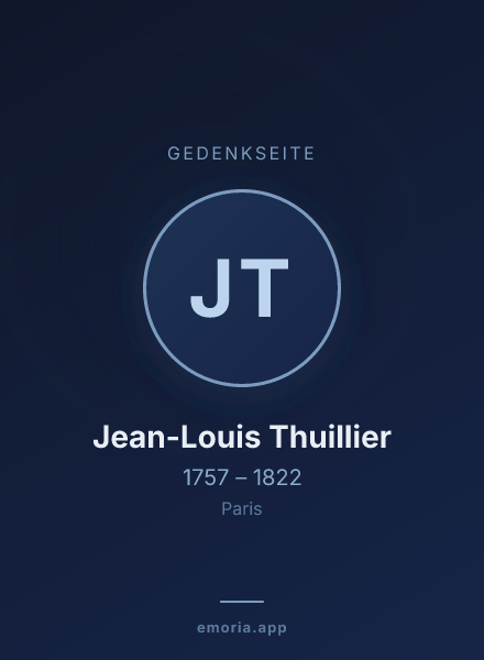 Gedenkportrait von Jean-Louis Thuillier